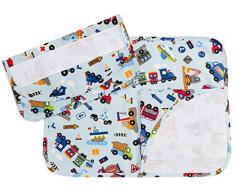 Filet AMAS30563 Set Colazione per Asilo in Cotone Tovaglietta Americana con Tovagliolo e Busta Porta Tovagliolo con Inserto in Tela Aida da Ricamare 100% Made in Italy - 200 g, Azzuro