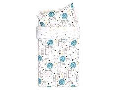 Fun with mum DUV-SET-120-LOV-MOO - Set di biancheria da letto e cuscino, multicolore