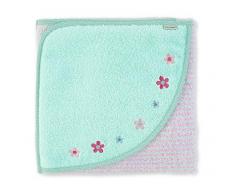 Sterntaler Telo da bagno con fantasia Zoo, Lotte Il Lama, Età: Per neonati, 100 x 100 cm, Rosa/Verde menta