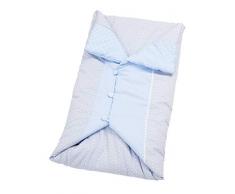 Filet AMP1702B Sacco Nanna Imbottito Calda Trapuntina per Neonato Grigio e Cielo - 290 g