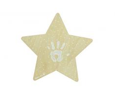 Baby Art My Baby Star lampada a led, Luce Notturna per Cameretta, Kit Impronta Neonato per Decorare lapplique murale, color Legno