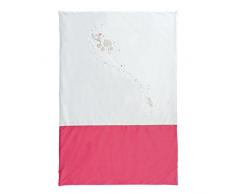 Noukies BB1590.09 Anna & Pili Coperta, Lampone/Bianco, 100X140Cm