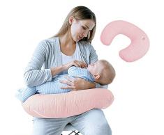 Sei Design Cuscino da allattamento ergonomico, con rivestimento 100% cotone di alta qualità. Privo di sostanze nocive secondo lo standard Öko-Tex 100 classe 1.