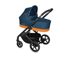 Cybex Gold Passeggino Combinato Balios S con Navicella Cot S, dalla Nascita fino a 17 Kg, Collezione 2019, Tropical Blue