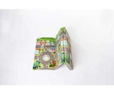 PrinceLionheart PL7765 Playmat Everywhere Tappeto Double-Face, Citta/Zoo, Multicolore, 199 x 149 cm x 8 mm