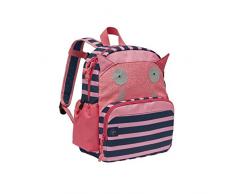 Lassig Zainetto per Bambini, per Asilo o Tempo Libero con Cintura Toracica, Targhetta Identificativa Bustina Porta Oggetti e Moschettone Portabottiglie Integrato e Scomparto Separato Sul Fondo con Rivestimento,Piccoli Mostri, Mad Mabel