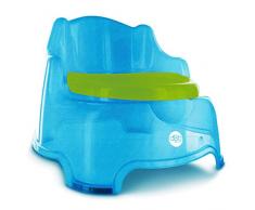 dBb Remond - Poltrona a vaso, 3 in 1, con paillette, colore: Blu traslucido