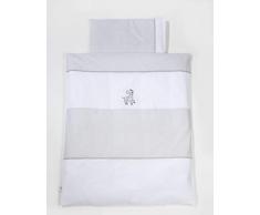 Easy Baby - Biancheria da letto, 80 x 80 cm e 35 x 40 cm, motivo zebrato