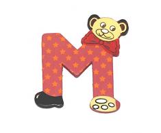 Legler, LetteraM in legno, per la cameretta, Multicolore (mehrfarbig)