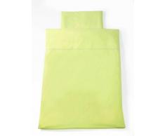 Easy Baby 414-02 - Lenzuola per lettino in cotone, Change Line, da 100 x 135 cm, colore: verde