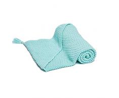 Fun with mum KNI-BLA-HOO-MIN - Coperta in cotone con cappuccio, multicolore