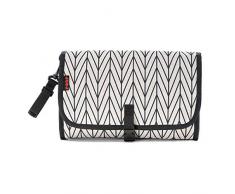 reer 84092 - Borsa fasciatoio Clip&Go con fissaggio per passeggino, borsa fasciatoio rimovibile, borsa a rete con molto spazio, lavabile, multicolore