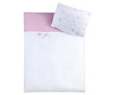 Julius Zöllner, Biancheria per lettino, motivo: Stelline, Rosa (rosa), 100 x 135 + 40 x 60 cm