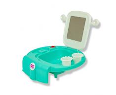OKBABY Space - Mini Lavabo per Bambini, Si Fissa alla Vasca o al Bidet - Azzurro
