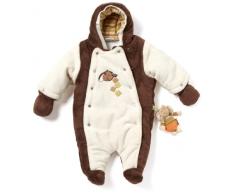 Sterntaler 77904 - Tutina in soffice peluche, motivo elefante, imbottitura in jersey, colore: Ecru (n. 96) natur 9 mesi