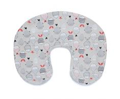 Pekitas FCL-Rfish – Federa per cuscino per allattamento, motivo: pesci, colore: grigio R, unisex