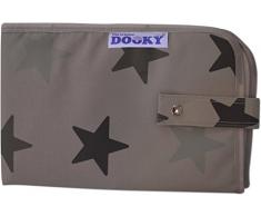The Original Dooky 126466 Fasciatoio da Viaggio con Scomparti per il Cambio del Bambino, Grigio con Stelle