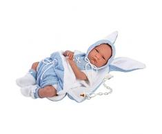 Llorens 74049 Lalo placzący - Bambola neonato, 42 cm, colore: Beige