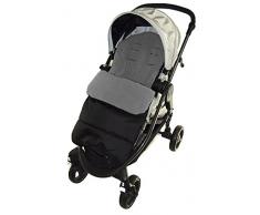 Coprigambe/Cosy Toes compatibile con passeggino Jane Rider delfino grigio