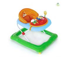 Hauck Player Disney Girello Bambino da 6 Mesi a 12 kg, Primi Passi con Musica, con Centro Giochi e Ruote, Seduta Imbottita Rimovibile, Regolabile in Altezza, Pooh (Multicolore)