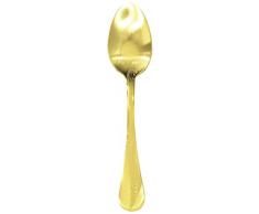 Mepra Caccia Ice Oro - Cucchiaio da caffè, misura americana, colore: Oro opaco