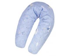 Julius Zöllner 4610019053 – fanten blu delle coccole cuscino da allattamento con fibra cava, circa 190 cm (dimensioni esterne)