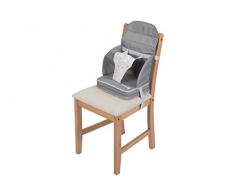 Safety 1st Travel Booster Rialzo Sedia per Bambini, Pieghevole, Imbottitura Extra, per Bambini dai 6 mesi ai 36 mesi, Grigio