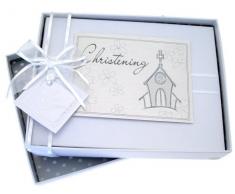 White Cotton Cards - Album portafoto, motivo: Chiesa/battesimo, piccolo [lingua inglese]