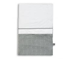 Babys Only 130912 - Set biancheria da letto per bambini, con copripiumino a motivo intrecciato e tinta unita, federa inclusa, 100 x 135 cm