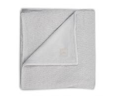 Jollein 517-511-65130 - Coperta in maglia con imbottitura in peluche, 75 x 100 cm, colore: Grigio