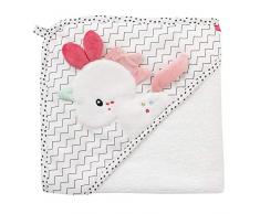 Fehn 00057263 057263 - Asciugamano con cappuccio a forma di unicorno, in cotone, con simpatico unicorno per neonati e bambini dai 0 mesi in su, 243 g, multicolore