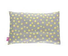 Bredemeijer - Cuscino per bambini, 35 x 40 cm, certificato Öko Tex Standard 100, con fodera rimovibile in 100% cotone, motivo a macchie gialle