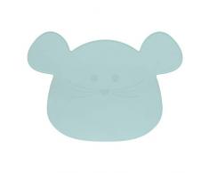 Lässig Tovaglietta in 1310034485 Silicone/Little Chums Mouse Blue