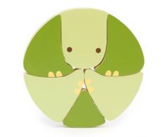 Skip Hop, Gioco di incastri, in legno, Tartaruga ruota e gioca, Multicolore (keine Farbnuance)