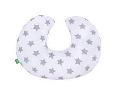 LULANDO Minky Cuscino per allattamento e da sostegno, cuscino per collo (55 x 42 cm) per neonati e adulti. Ideale anche per bambini e come cuscino da viaggio
