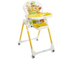 Peg Perego Seggiolone Prima Pappa Follow Me, Altezza: 125 cm, Giallo (Fox & Friends)
