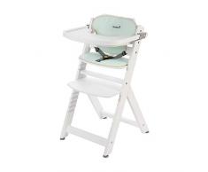 Safety 1st Timba Con Cuscino, Seggiolone Pappa Evolutivo in Legno Con Vassoio Amovibile per Bambini dai 6 Mesi, Colore Pop Hero