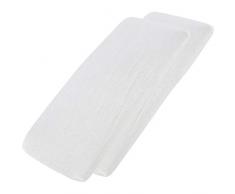 2 x bambino/Junior letto 100% cotone con angoli elasticizzati 140 x 70 cm bianco