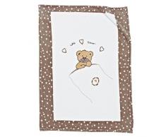 Alvi 931845626 Little Bear - Coperta in microfibra, colore: Beige