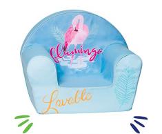 Delsit Flamingo Blau Poltrona Bambine, Blu, uni