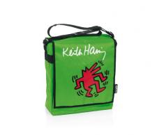Brevi 027KH Keith Haring 262 Borsa Fasciatoio, Green