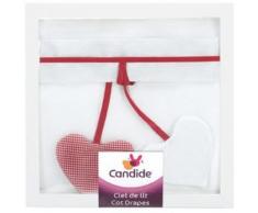 Candide 223080 letto baldacchino con cappuccio fragile 272 x 157 cm, bianco