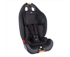 Chicco Gro-Up 123 Seggiolino Auto 9-36 kg Reclinabile, Gruppo 1/2/3 per Bambini da 1 a 12 Anni, Facile da Installare, con Poggiatesta Regolabile, Riduttore e Soffici Imbottiture - Jet Black, Nero