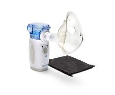 Nuvita 5076 Aerosol Vibrante Tecnologia Mesh Premium Nebulizzatore Portatile – Macchina Nebulizzatore – Inalatore - Compressore – Per allergie e malattie respiratorie – Marchio UE – Design Italiano