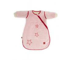 Kaiser, Sacco nanna Star con chiusura a zip sul lato, per tutto l anno, maniche removibili rosa 70 cm
