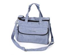 CHIC 4 BABY 415 55 - Borsa fasciatoio Komfort, in jeans, colore: azzurro
