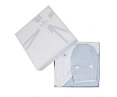 Noukies BB1572.50 Confezione Regalo Set da Bagno, Blu/Bianco, 25 x 8 x 34 cm