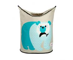 Portabiancheria 3 Sprouts - Contenitore con manici per biancheria