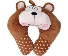 Neck Pillow Brown Bear 3D Z 90-55 - Passeggino comfort, colore: marrone