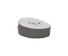 Snoozzz, Poltrona a sacco per bambini, con imbottitura in microperle, Grigio (Grau)